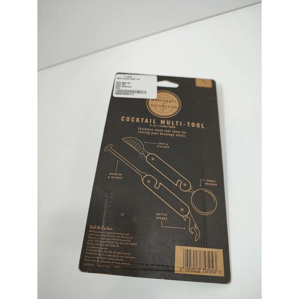 Cocktail‎ Multi-Tool - 6-IN-1 Functions - Two Piece Set - New in Orig Pkg